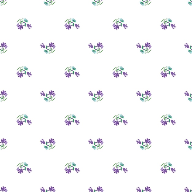 Seamless floral pattern in a modern minimalist style. Abstract decorative background.