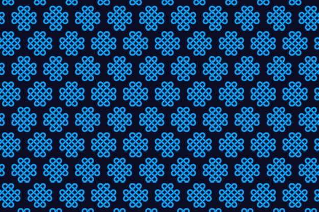 Vector seamless floral pattern on uniform background ornament darkcyan design fabric art