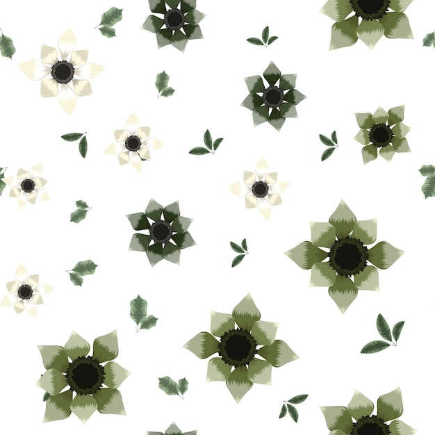 Seamless floral pattern using beautiful trendy new flowers for print