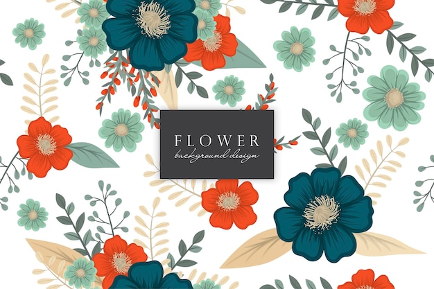 Seamless Floral Pattern in vector Background