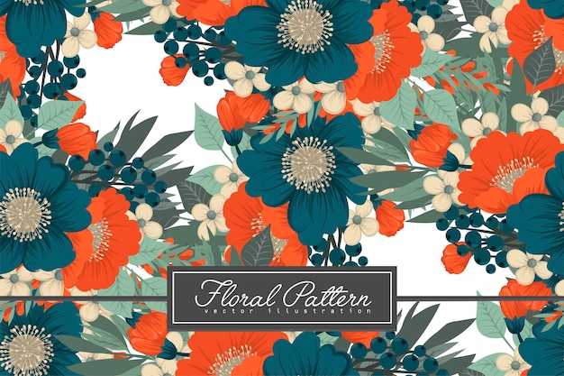 Seamless Floral Pattern in vector Background