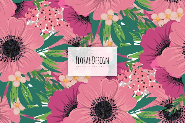 Seamless Floral Pattern in vector Background