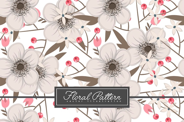 Seamless Floral Pattern in vector Background