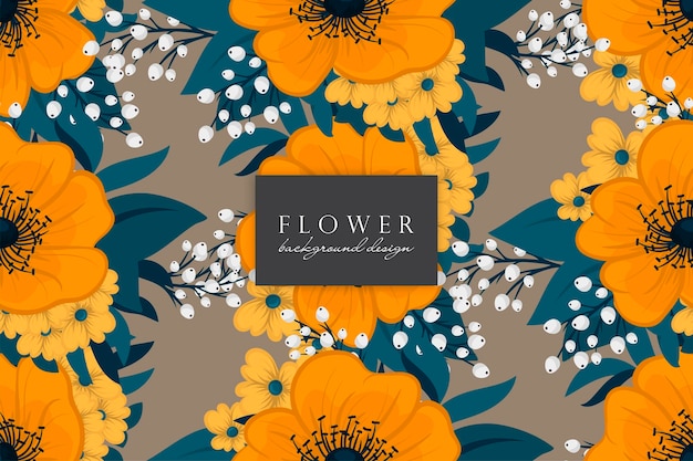 Seamless Floral Pattern in vector Background