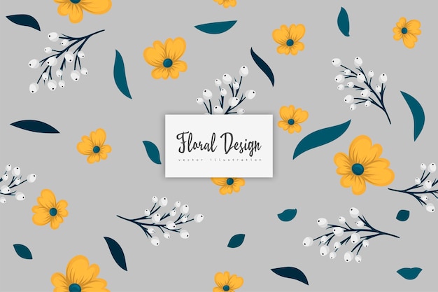 Seamless Floral Pattern in vector Background