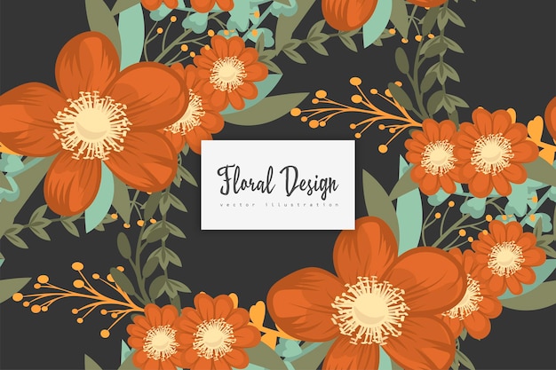 Seamless Floral Pattern in vector Background