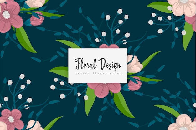 Seamless Floral Pattern in vector Background