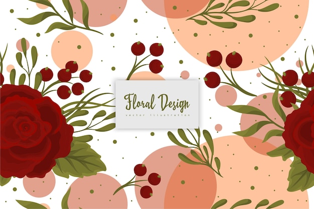 Seamless floral pattern in vector. wallpaper template