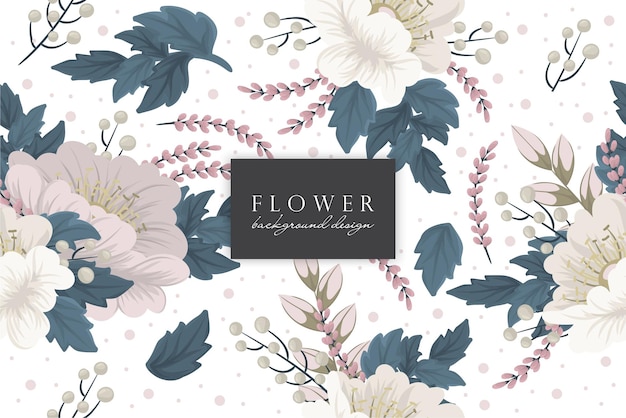 Seamless Floral Pattern in vector. Wallpaper template