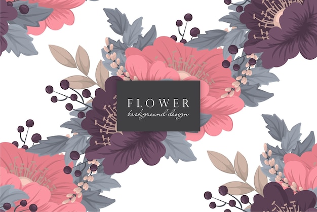 Seamless Floral Pattern in vector. Wallpaper template