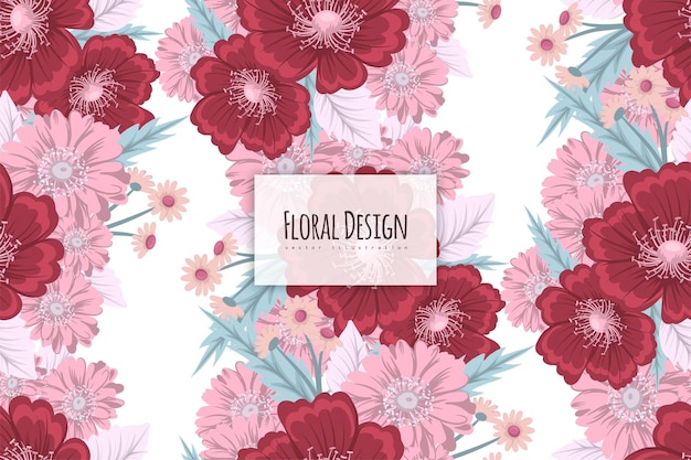 Seamless Floral Pattern in vector