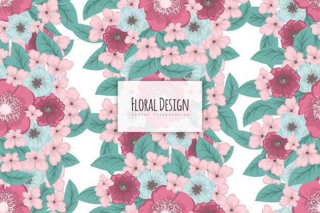 Seamless Floral Pattern in vector