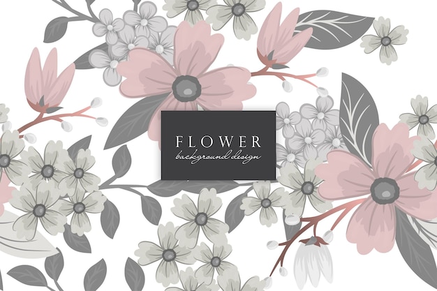 Seamless floral pattern in vector