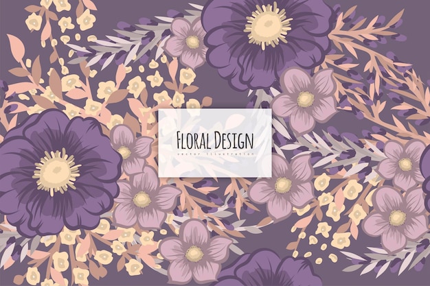 Seamless floral pattern in vector