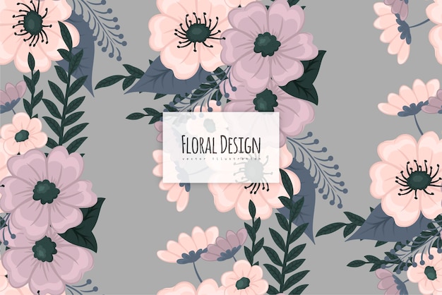 Seamless Floral Pattern in vector