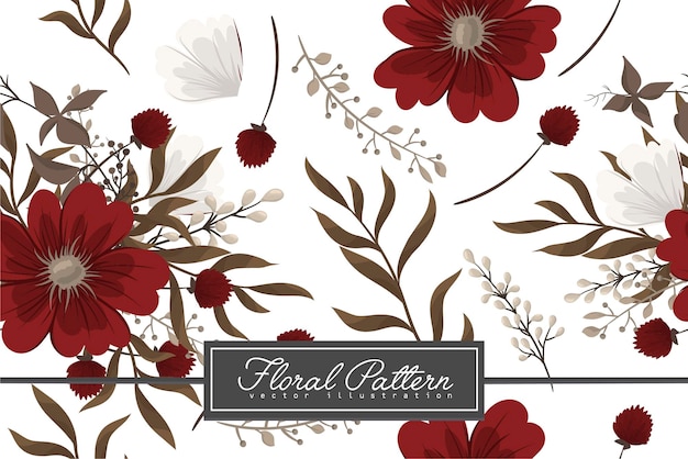 Seamless Floral Pattern in vector