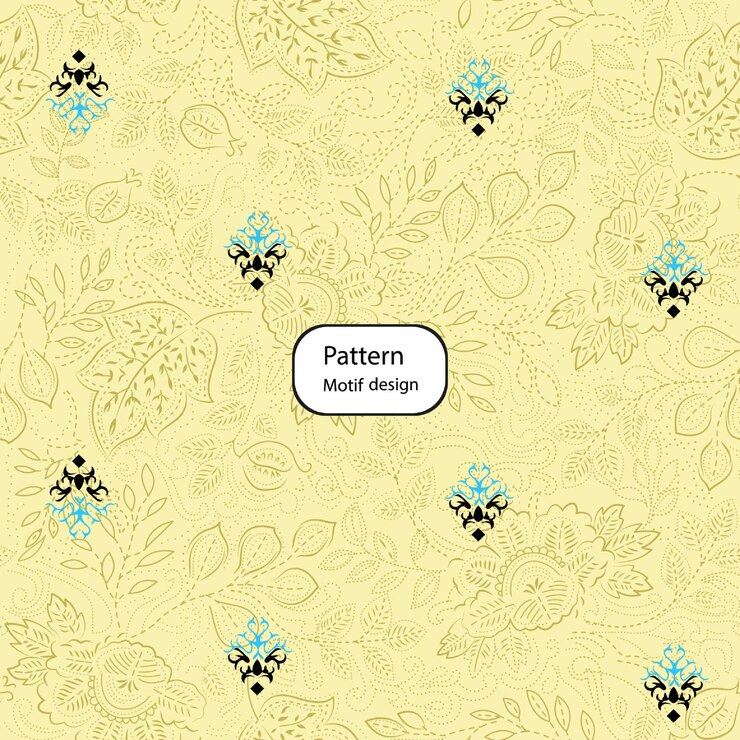 वेक्टर seamless floral pattern in vectorwild flowers leaves branches candies repeat pattern design set
