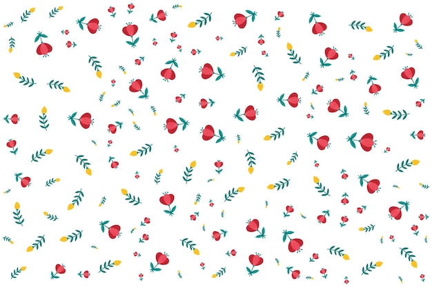 seamless floral pattern with small flower vector art