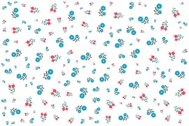 Seamless floral pattern with small flower vector art