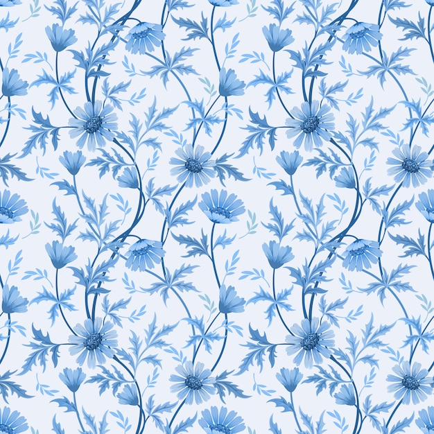 Vector seamless floral pattern