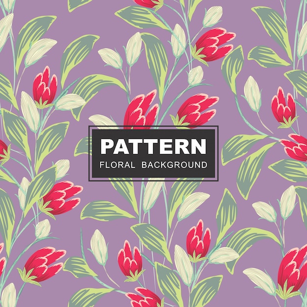 Vector seamless floral pattern