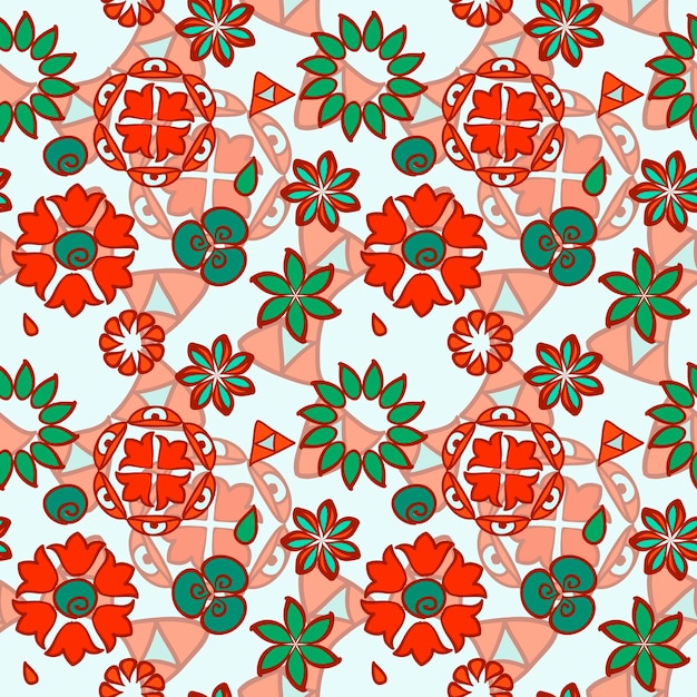 Vector seamless floral pattern