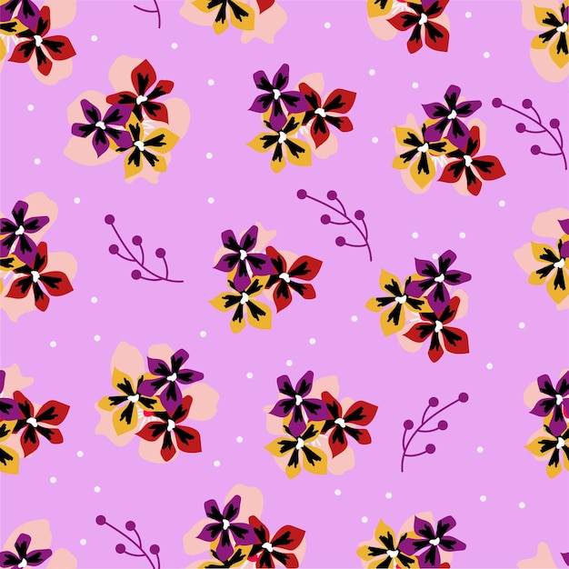 Vettore seamless pattern floreale