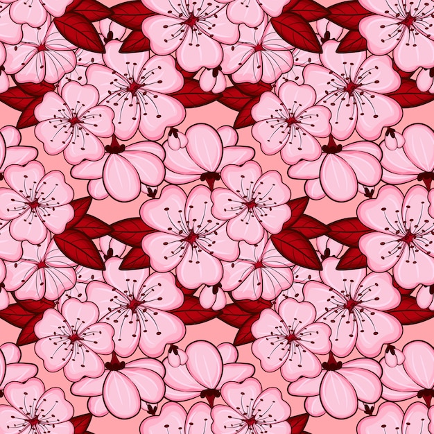 Vector seamless floral pattern