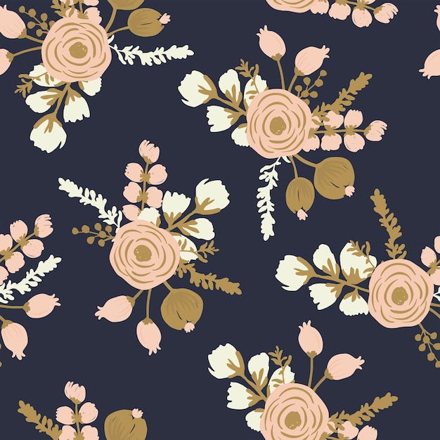 Vector seamless floral pattern