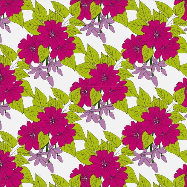 Vector seamless floral pattern