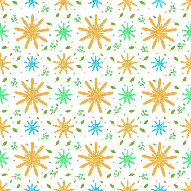 Seamless Floral Vector Pattern Design 11