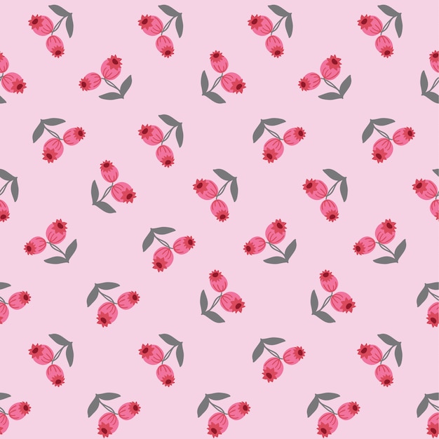 Vector seamless floral with small flowers pattern.