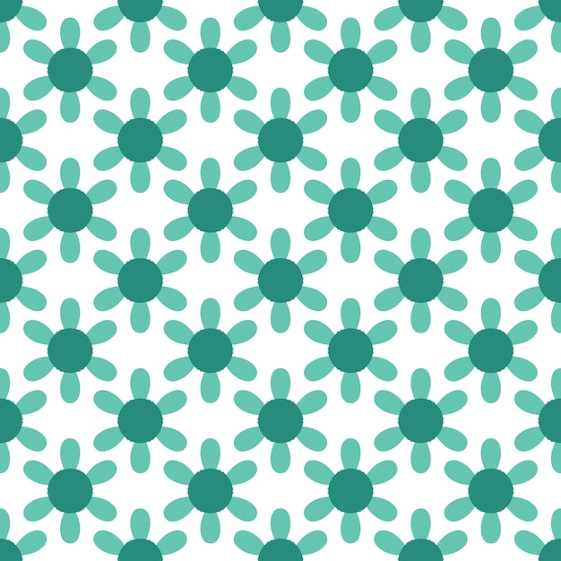 Vector seamless flower pattern