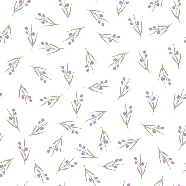 포장지 포장 또는 직물의 원활한 꽃 패턴