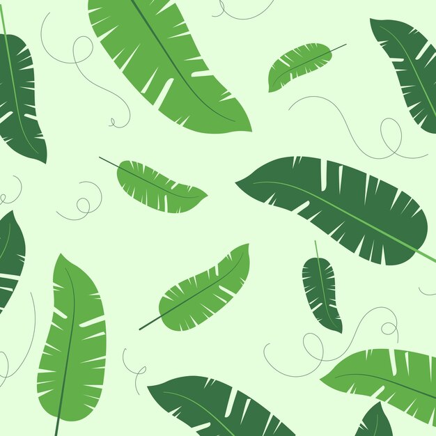 Seamless fresh green foliage pattern vector eps 10