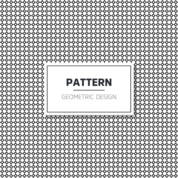 Vector seamless geometric black and white pattern