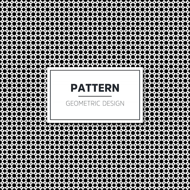 Seamless geometric black and white pattern