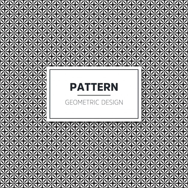 Seamless geometric black and white pattern