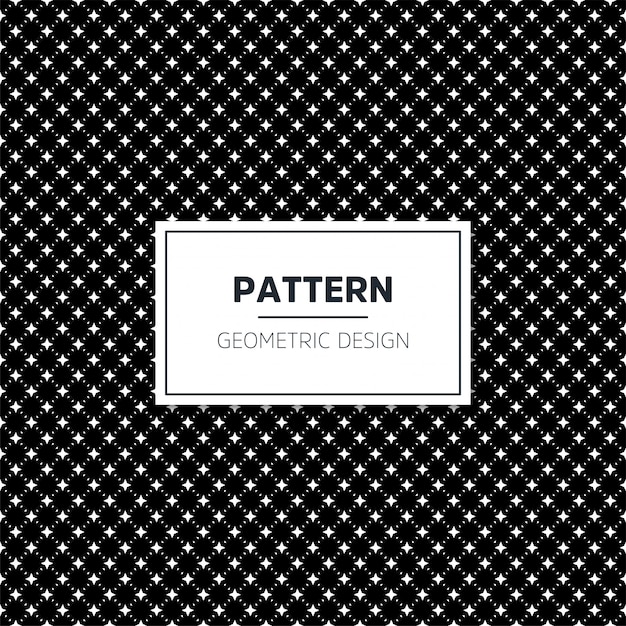 Seamless geometric black and white pattern