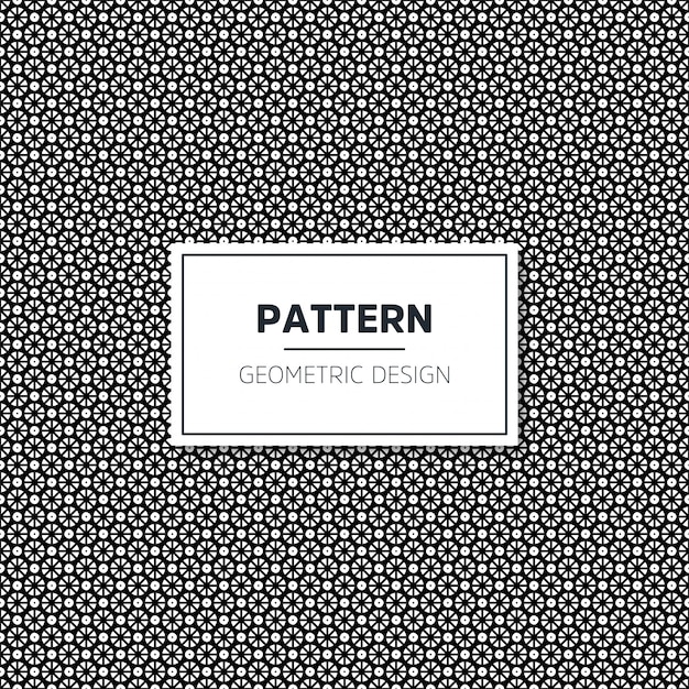 Seamless geometric black and white pattern