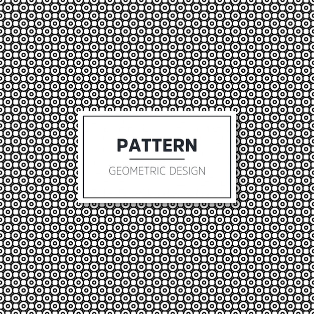 Seamless geometric black and white pattern