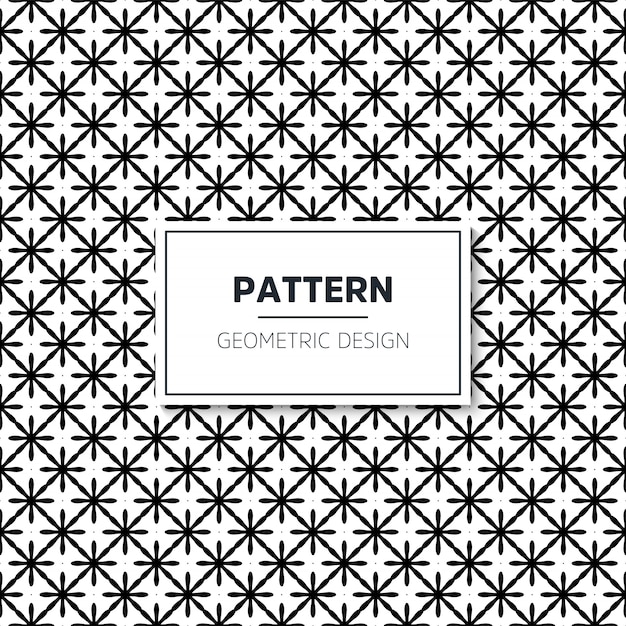 Seamless geometric black and white pattern