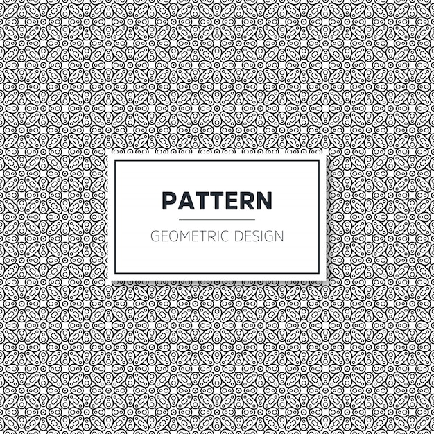 Seamless geometric black and white pattern