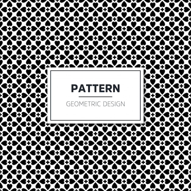 Seamless geometric black and white pattern