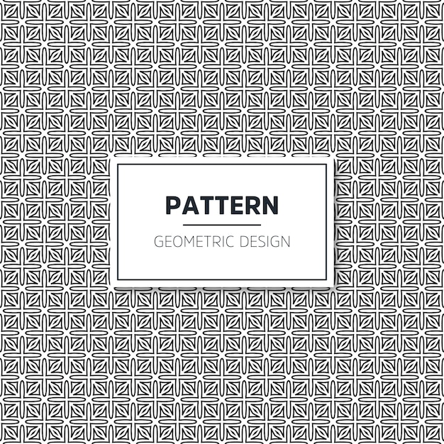 Seamless geometric black and white pattern