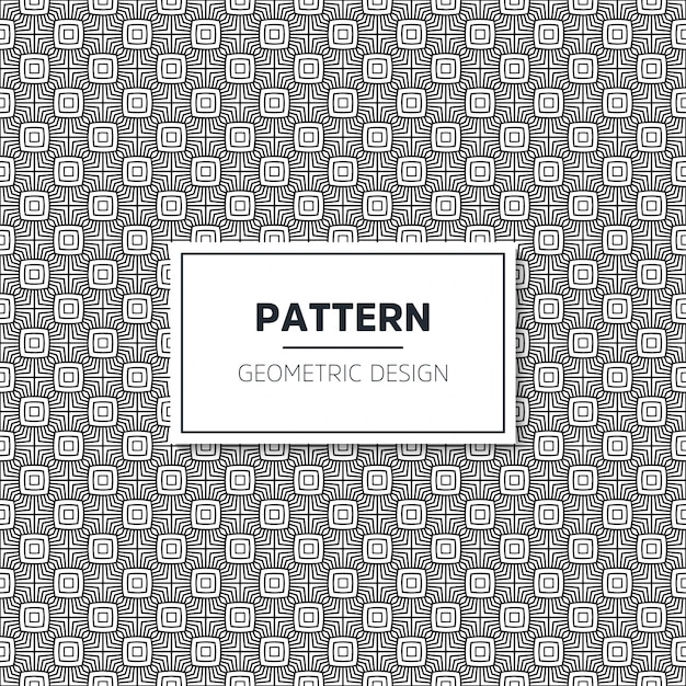 Seamless geometric black and white pattern