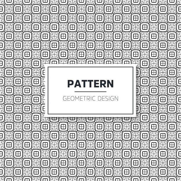 Seamless geometric black and white pattern