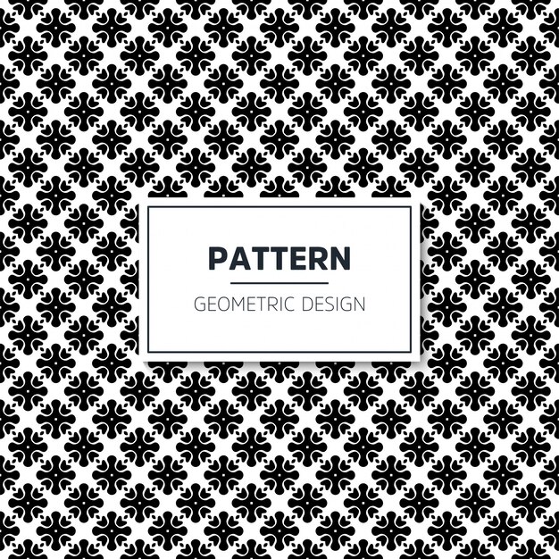 Seamless geometric black and white pattern