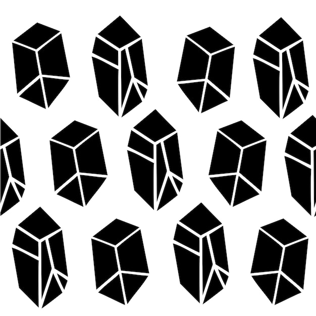 Seamless geometric black and white pattern