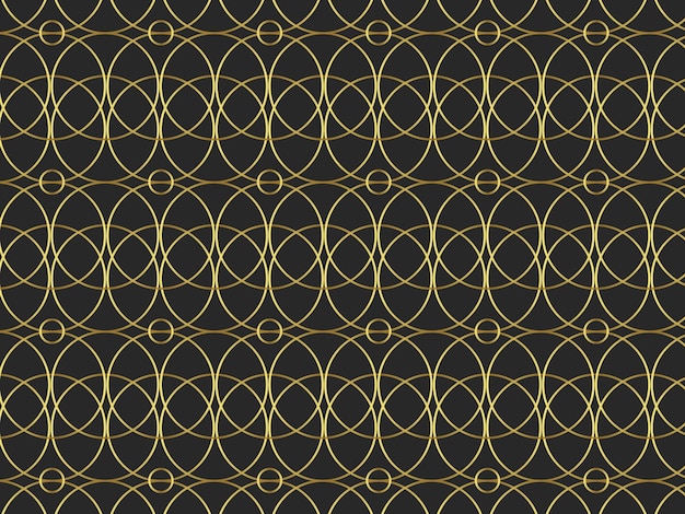 Seamless geometric clothing gold pattern design